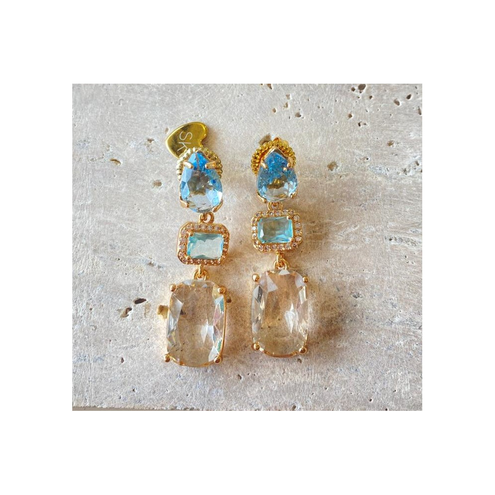 ARETE DORADO CON CIRCONES