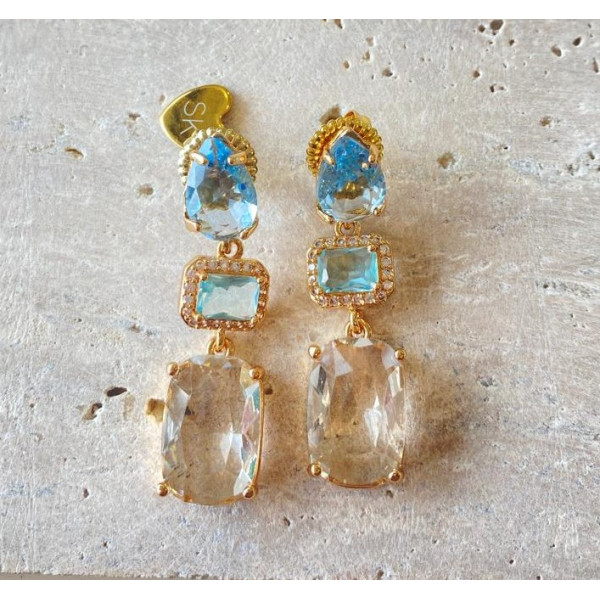 ARETE DORADO CON CIRCON Y PERLAS