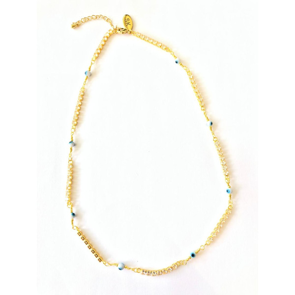 COLLAR DORADO CON DETALLE EVIL EYE