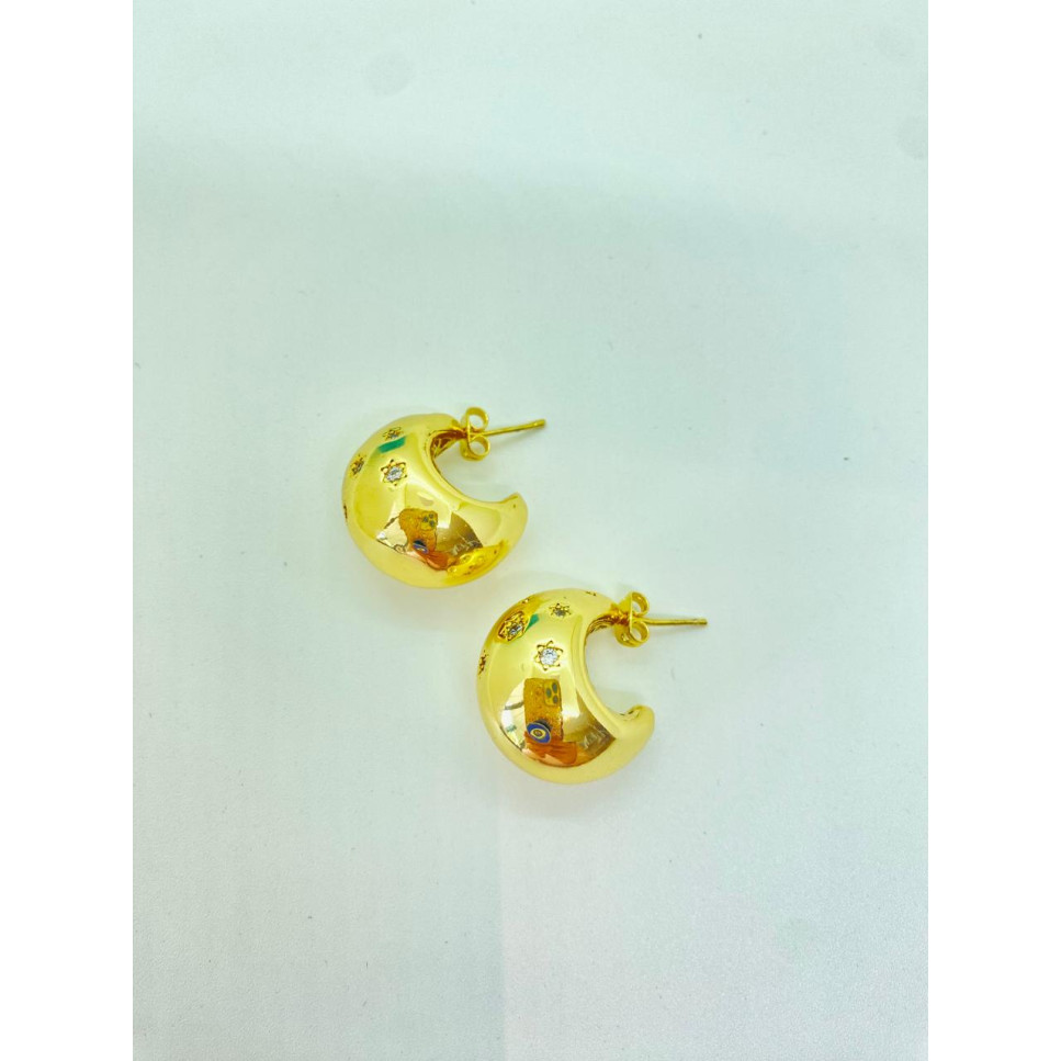 ARETE ARGOLLA DORADO CON CIRCONES