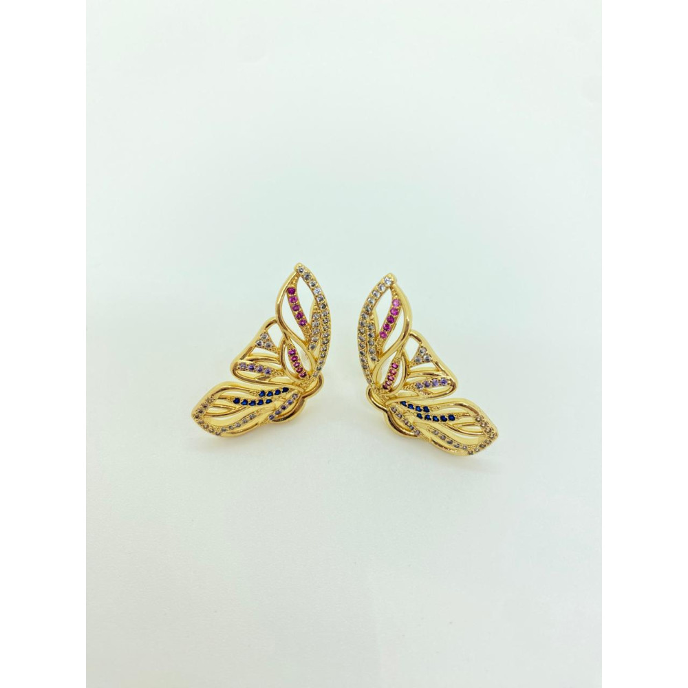 ARETE DORADO CON CIRCONES