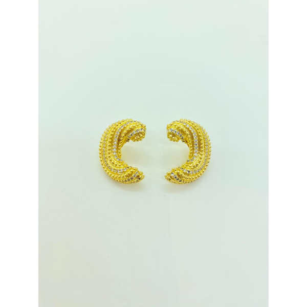 ARETE DORADO CON CIRCONES