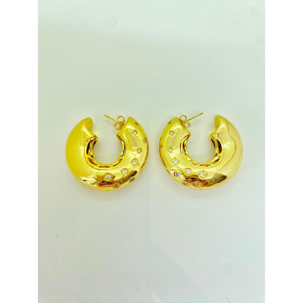 ARETE ARGOLLA DORADO CON CIRCONES